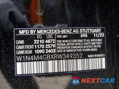 Zdjęcie 14 z 14 samochodu: 2024 MERCEDES-BENZ GLB 250 VIN:W1N4M4GBXRW349352 - miniatura
