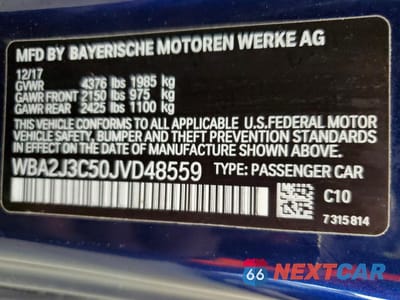 Zdjęcie 13 z 13 samochodu: 2018 BMW 230XI VIN:WBA2J3C50JVD48559 - miniatura
