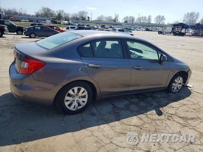 Trzecie zdjęcie samochodu z tyłu: 2012 HONDA CIVIC LX VIN:19XFB2F58CE106517 - miniatura