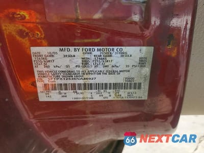 Zdjęcie 12 z 12 samochodu: 2006 FORD F150 VIN:1FTPX12536NA46927 - miniatura