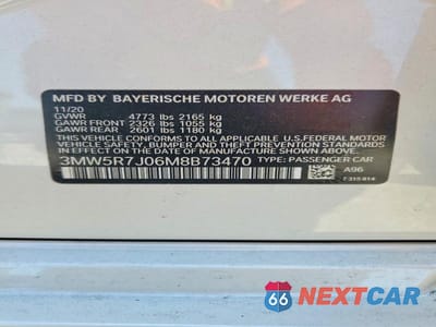 Zdjęcie 13 z 13 samochodu: 2021 BMW 330XI VIN:3MW5R7J06M8B73470 - miniatura