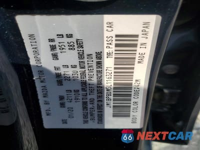 Zdjęcie 12 z 12 samochodu: 2020 MAZDA 3 PREFERRED VIN:JM1BPBDM5L1163271 - miniatura
