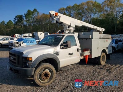 Drugie zdjęcie samochodu z przodu: 2008 FORD F450 SUPER DUTY BUCKET TRUCK VIN:1FD4F46YX8EB78304 - miniatura