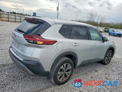 Trzecie zdjęcie samochodu z tyłu: 2021 NISSAN ROGUE SV VIN:JN8AT3BB2MW227385 - miniatura