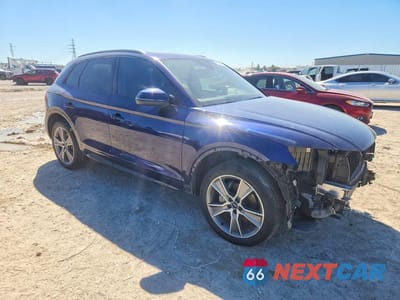 Czwarte zdjęcie samochodu z boku: 2020 AUDI Q5 PREMIUM PLUS VIN:WA1BNAFY4L2062811 - miniatura