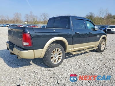 Trzecie zdjęcie samochodu z tyłu: 2013 RAM 1500 LONGHORN VIN:1C6RR7PT0DS713813 - miniatura