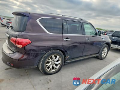 Trzecie zdjęcie samochodu z tyłu: 2014 INFINITI QX80 BASE VIN:JN8AZ2NCXE9351806 - miniatura