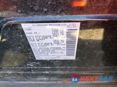 Zdjęcie 13 z 13 samochodu: 2020 NISSAN PATHFINDER S VIN:5N1DR2AM8LC602213 - miniatura