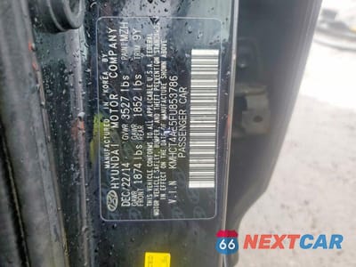 Zdjęcie 12 z 12 samochodu: 2015 HYUNDAI ACCENT GLS VIN:KMHCT4AE5FU853786 - miniatura