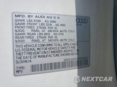 Zdjęcie 12 z 13 samochodu: 2015 AUDI Q7 PREMIUM PLUS VIN:WA1LGAFEXFD010337 - miniatura
