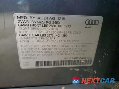Zdjęcie 13 z 14 samochodu: 2016 AUDI Q5 VIN:WA1C2AFP1GA091540 - miniatura