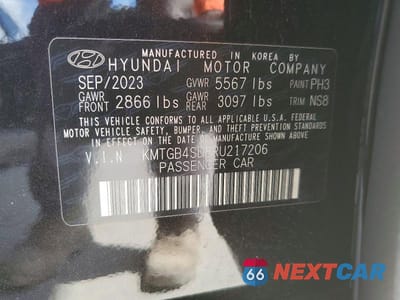 Zdjęcie 12 z 12 samochodu: 2024 GENESIS G80 3.5T SPORT VIN:KMTGB4SD8RU217206 - miniatura