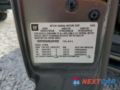 Zdjęcie 13 z 13 samochodu: 2005 GMC YUKON XL DENALI VIN:1GKFK66U45J241602 - miniatura