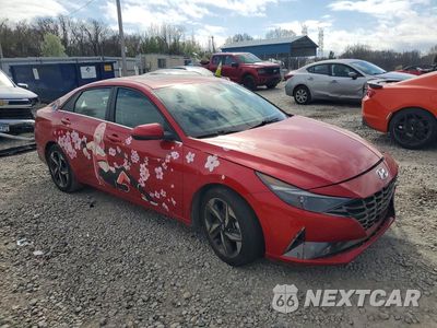 Czwarte zdjęcie samochodu z boku: 2021 HYUNDAI ELANTRA SEL VIN:5NPLN4AGXMH007368 - miniatura