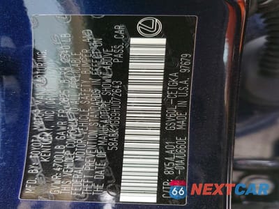 Zdjęcie 12 z 12 samochodu: 2017 LEXUS ES 350 BASE VIN:58ABK1GG9HU072643 - miniatura