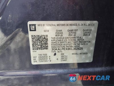 Zdjęcie 13 z 13 samochodu: 2019 GMC TERRAIN SLT VIN:3GKALPEX8KL302625 - miniatura
