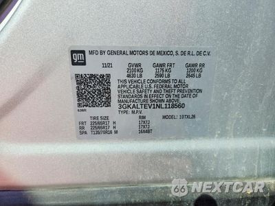 Zdjęcie 13 z 13 samochodu: 2022 GMC TERRAIN SLE VIN:3GKALTEV1NL118560 - miniatura