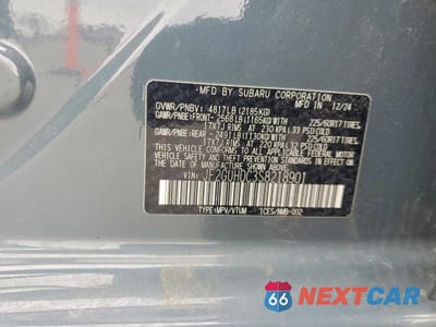 Zdjęcie 14 z 14 samochodu: 2025 SUBARU CROSSTREK PREMIUM VIN:JF2GUHDC3S8218901 - miniatura