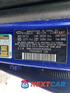 Zdjęcie 12 z 12 samochodu: 2024 HYUNDAI ELANTRA SEL VIN:KMHLS4DG6RU658848 - miniatura