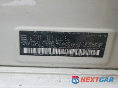 Zdjęcie 12 z 12 samochodu: 2013 SUBARU LEGACY 2.5I LIMITED VIN:4S3BMCJ68D3004769 - miniatura