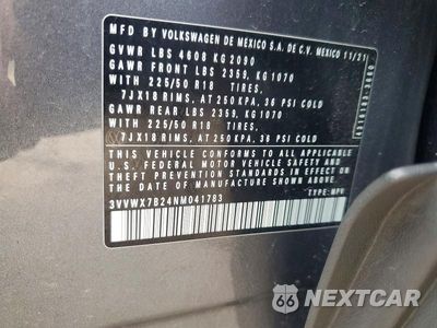 Zdjęcie 14 z 14 samochodu: 2022 VOLKSWAGEN TAOS SE VIN:3VVWX7B24NM041783 - miniatura