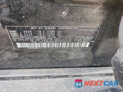 Zdjęcie 12 z 12 samochodu: 2023 SUBARU LEGACY SPORT VIN:4S3BWGG68P3002503 - miniatura