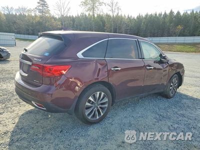 Trzecie zdjęcie samochodu z tyłu: 2016 ACURA MDX TECHNOLOGY VIN:5FRYD4H49GB057054 - miniatura