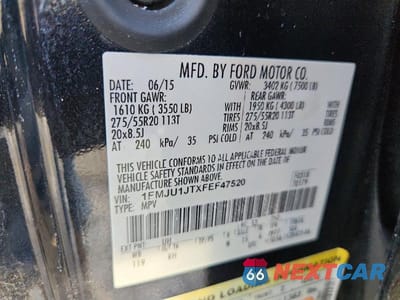 Zdjęcie 13 z 13 samochodu: 2015 FORD EXPEDITION XLT VIN:1FMJU1JTXFEF47520 - miniatura