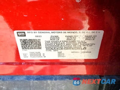 Zdjęcie 13 z 13 samochodu: 2024 CHEVROLET EQUINOX LT VIN:3GNAXUEG0RS136123 - miniatura