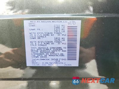 Zdjęcie 13 z 13 samochodu: 2013 INFINITI JX35 BASE VIN:5N1AL0MM3DC308790 - miniatura
