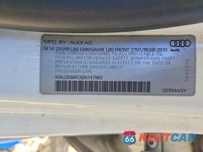 Zdjęcie 13 z 13 samochodu: 2014 AUDI A7 PRESTIGE VIN:WAU2MAFC4EN147983 - miniatura