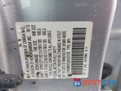 Zdjęcie 12 z 12 samochodu: 2016 HONDA CR-V LX VIN:2HKRM3H32GH537378 - miniatura