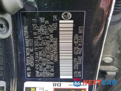 Zdjęcie 12 z 12 samochodu: 2024 LEXUS ES 350 BASE VIN:58ADZ1B15RU169833 - miniatura