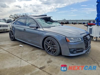 Czwarte zdjęcie samochodu z boku: 2018 AUDI A8 L QUATTRO VIN:WAU44AFD6JN000611 - miniatura