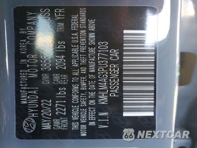 Zdjęcie 13 z 13 samochodu: 2023 HYUNDAI ELANTRA SEL VIN:KMHLM4AG3PU377103 - miniatura
