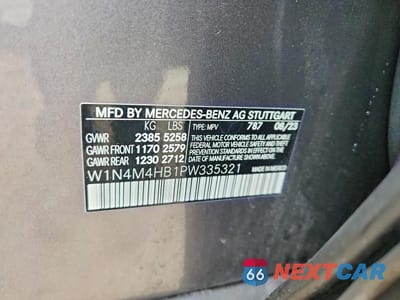 Zdjęcie 13 z 13 samochodu: 2023 MERCEDES-BENZ GLB 250 4MATIC VIN:W1N4M4HB1PW335321 - miniatura