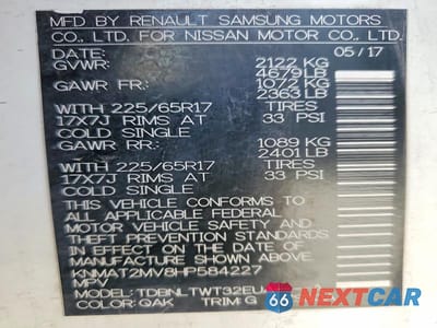 Zdjęcie 14 z 14 samochodu: 2017 NISSAN ROGUE SV VIN:KNMAT2MV8HP584227 - miniatura