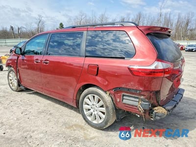 Drugie zdjęcie samochodu z przodu: 2017 TOYOTA SIENNA XLE 7-PASSENGER VIN:5TDDZ3DC5HS183384 - miniatura