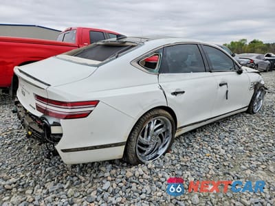Trzecie zdjęcie samochodu z tyłu: 2023 GENESIS G80 3.5T SPORT VIN:KMTGB4SD6PU185336 - miniatura