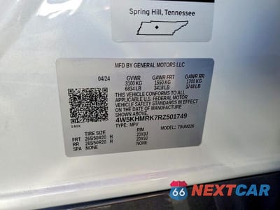 Zdjęcie 13 z 13 samochodu: 2024 ACURA ZDX A-SPEC VIN:4W5KHMRK7RZ501749 - miniatura