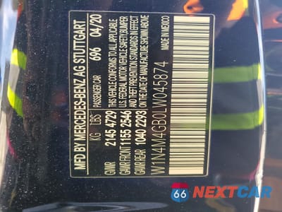 Zdjęcie 13 z 13 samochodu: 2020 MERCEDES-BENZ GLB 250 VIN:W1N4M4GB0LW045874 - miniatura