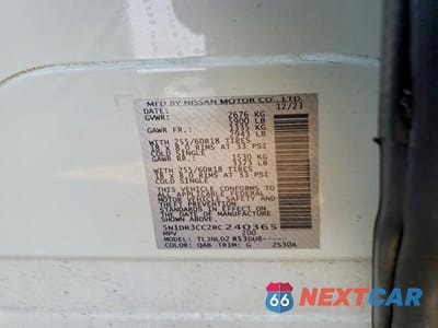 Zdjęcie 12 z 12 samochodu: 2024 NISSAN PATHFINDER SL VIN:5N1DR3CC2RC240365 - miniatura