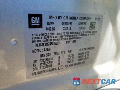 Zdjęcie 13 z 13 samochodu: 2022 BUICK ENCORE PREFERRED VIN:KL4CJESM7NB516823 - miniatura