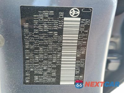Zdjęcie 12 z 12 samochodu: 2022 TOYOTA COROLLA LE VIN:5YFEPMAE1NP331685 - miniatura