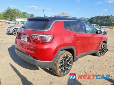 Trzecie zdjęcie samochodu z tyłu: 2018 JEEP COMPASS LIMITED VIN:3C4NJCCB0JT204447 - miniatura
