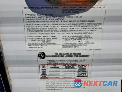 Zdjęcie 10 z 10 samochodu: 2014 KEYSTONE HIDEOUT CAMPER VIN:4YDT30F26E7204293 - miniatura