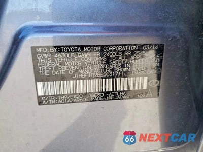 Zdjęcie 13 z 13 samochodu: 2014 LEXUS IS 250 VIN:JTHBF1D28E5031711 - miniatura