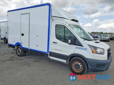 Czwarte zdjęcie samochodu z boku: 2020 FORD TRANSIT DELIVERY TRUCK VIN:1FDBW5Z86LKB07474 - miniatura