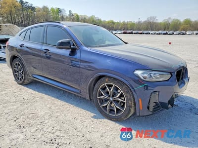Czwarte zdjęcie samochodu z boku: 2022 BMW X4 M40I VIN:5UX43DT02N9K76161 - miniatura