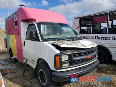 Czwarte zdjęcie samochodu z boku: 2001 CHEVROLET EXPRESS CUTAWAY G3500 VIN:1GBHG31R911209993 - miniatura